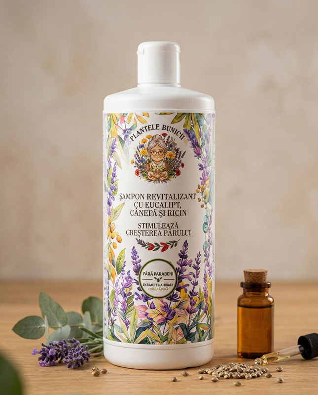 Șampon Profesional pentru Regenerare și Creștere Intensă - 1000ml
